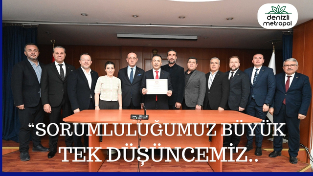 “SORUMLULUĞUMUZ BÜYÜK, TEK DÜŞÜNCEMİZ HİZMET”