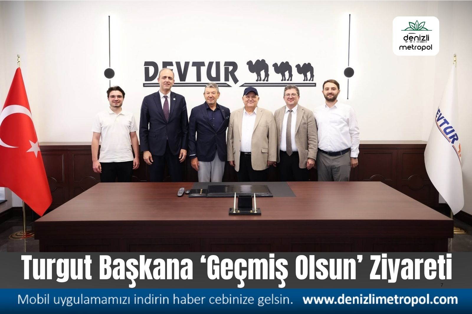TURGUT BAŞKANA “GEÇMİŞ OLSUN” ZİYARETİ