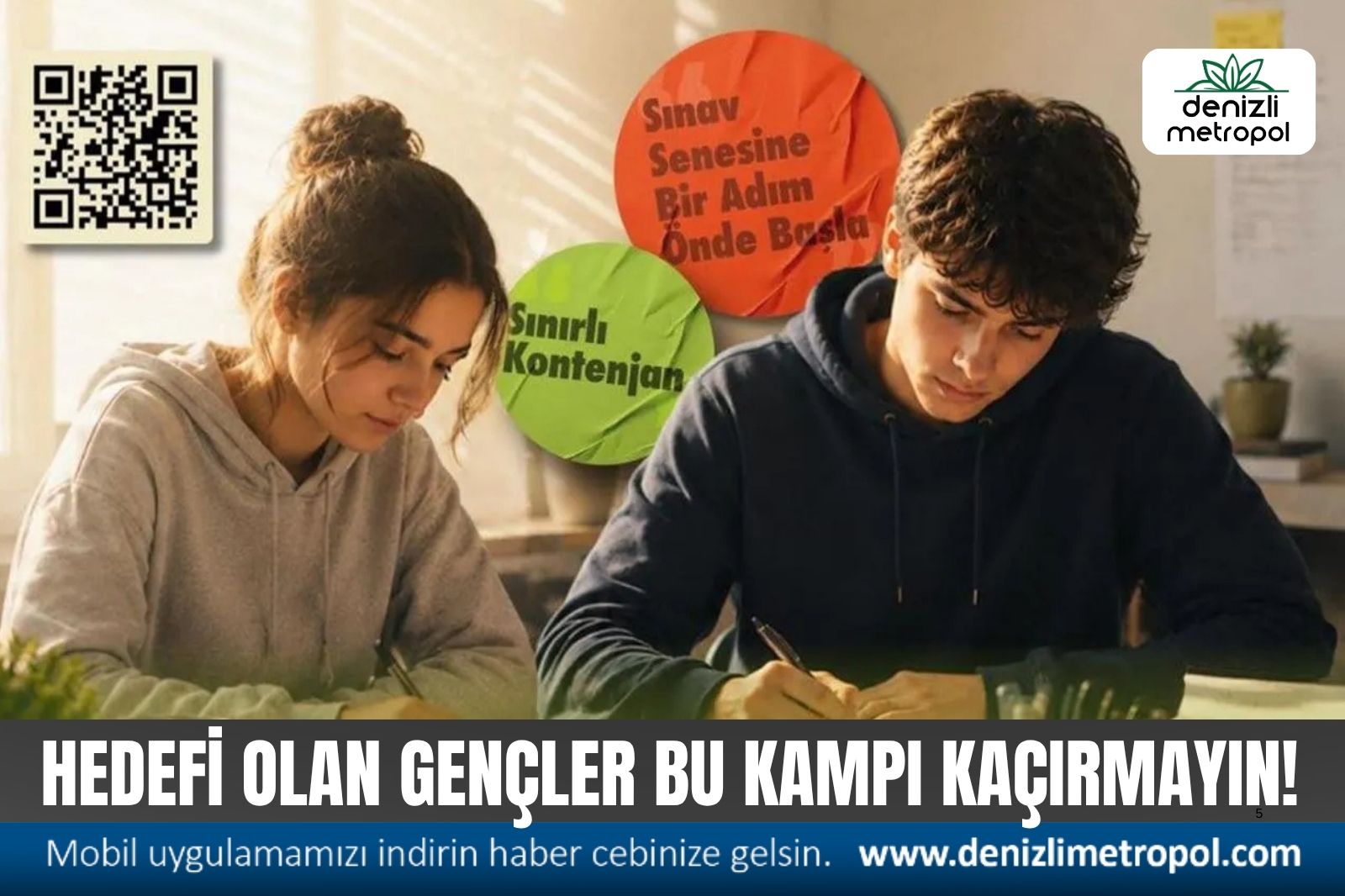 ÜNİVERSİTE HEDEFİ OLAN GENÇLER BU KAMPI KAÇIRMASIN!