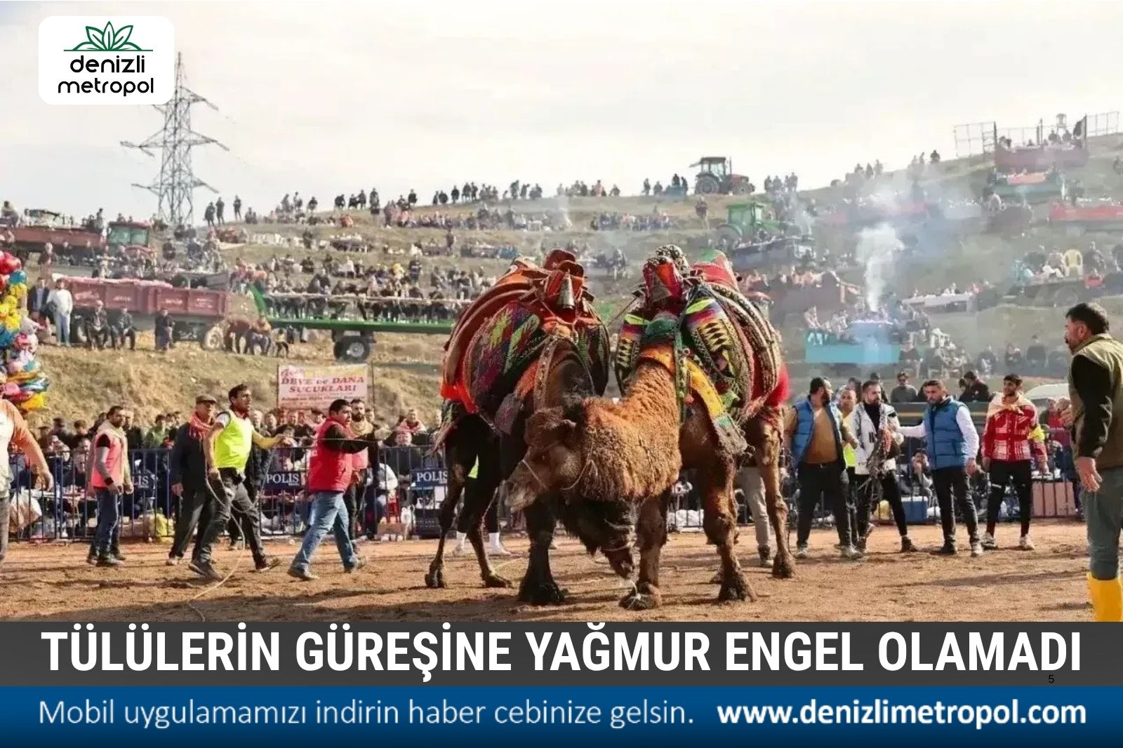 YAĞMURA RAĞMEN TÜLÜLERİ İZLEDİLER