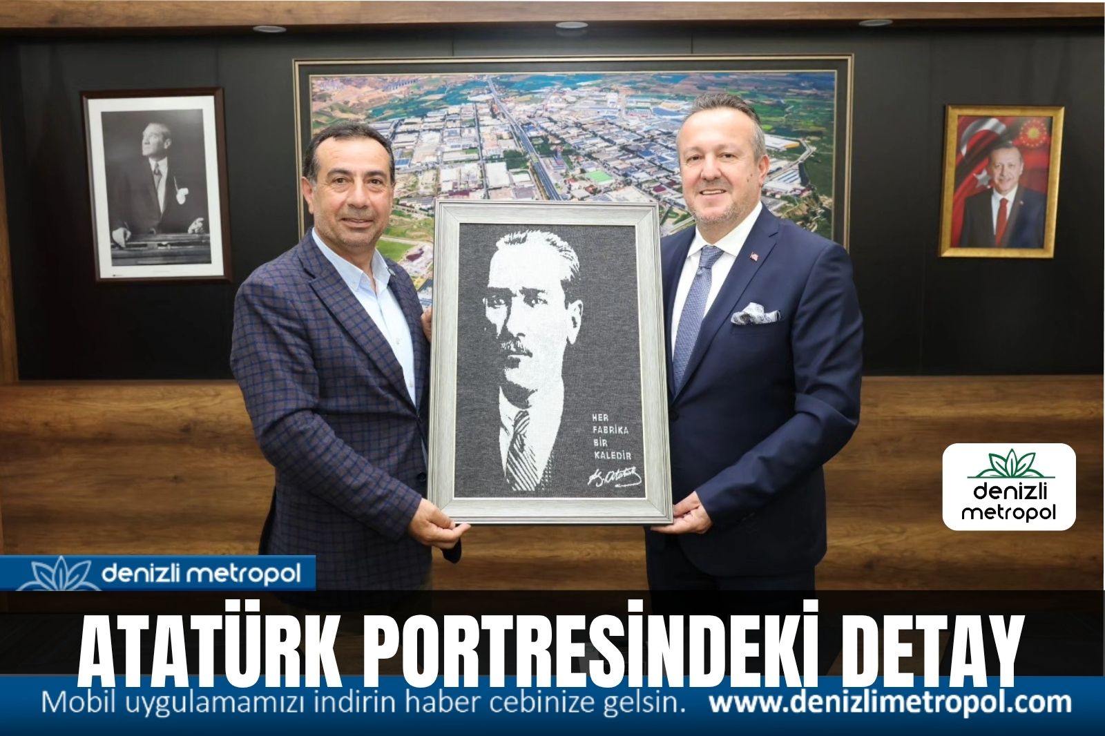 YAYMANOĞLU’NA VERİLEN ATATÜRK PORTRESİNDEKİ DETAY