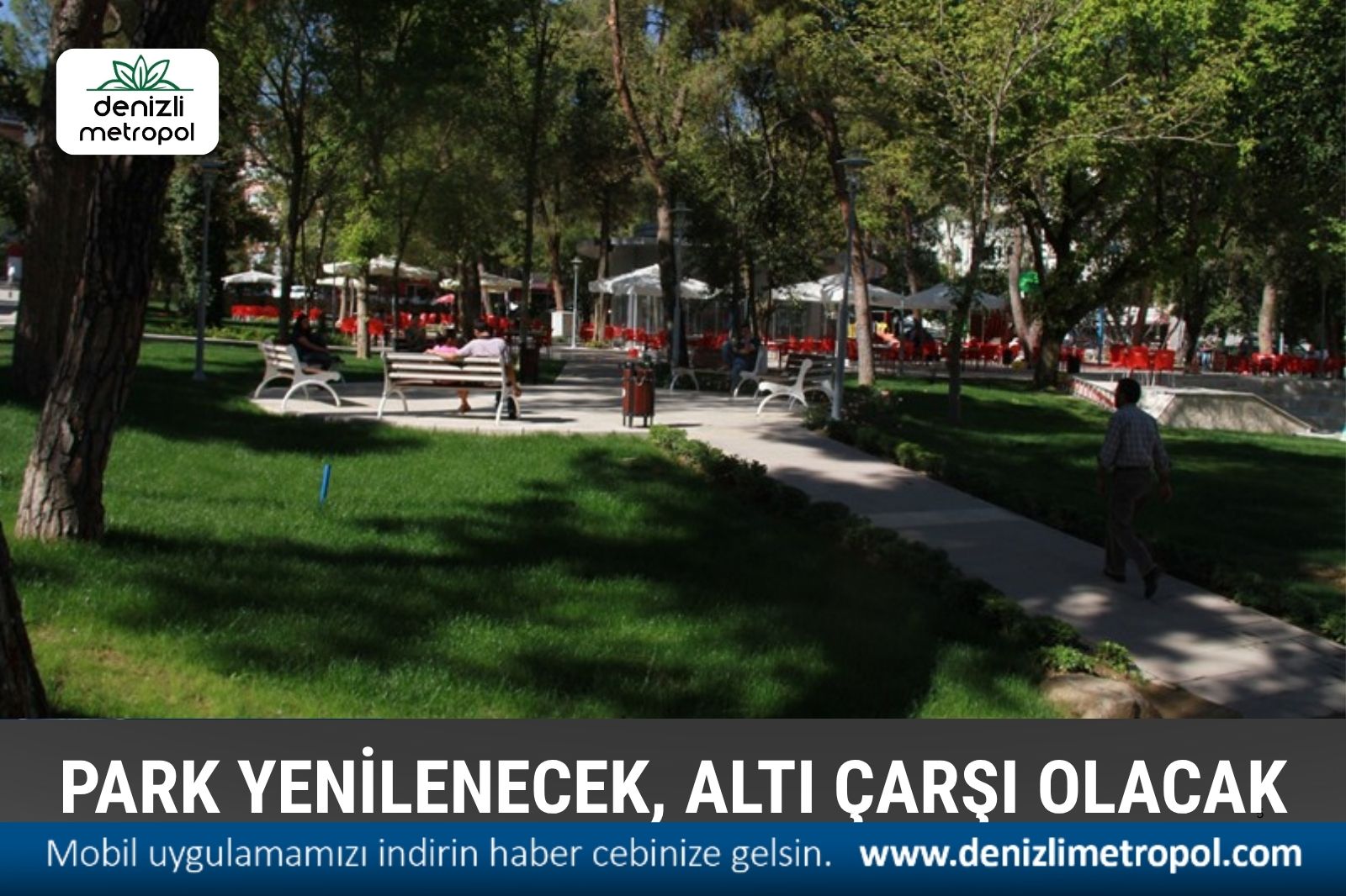 YENİLENECEK PARKIN ALTI ÇARŞI OLACAK