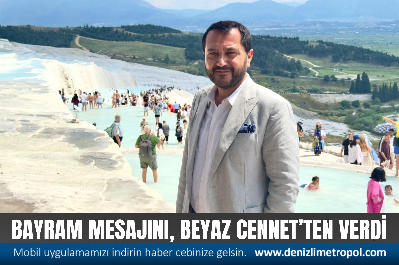 YILMAZ, BAYRAM MESAJINI BEYAZ CENNETTEN VERDİ