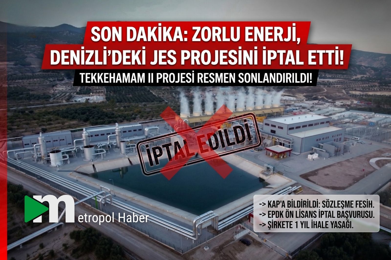 Zorlu Enerji, Denizli'deki JES Projesini İptal Etti!